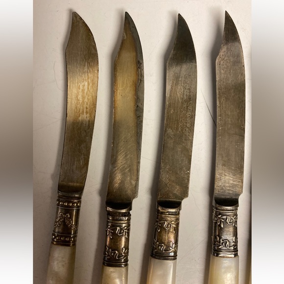 Landers Frary & Clark Aetna Works Fruit Knives 6” Set of 7 - Picture 3 of 11